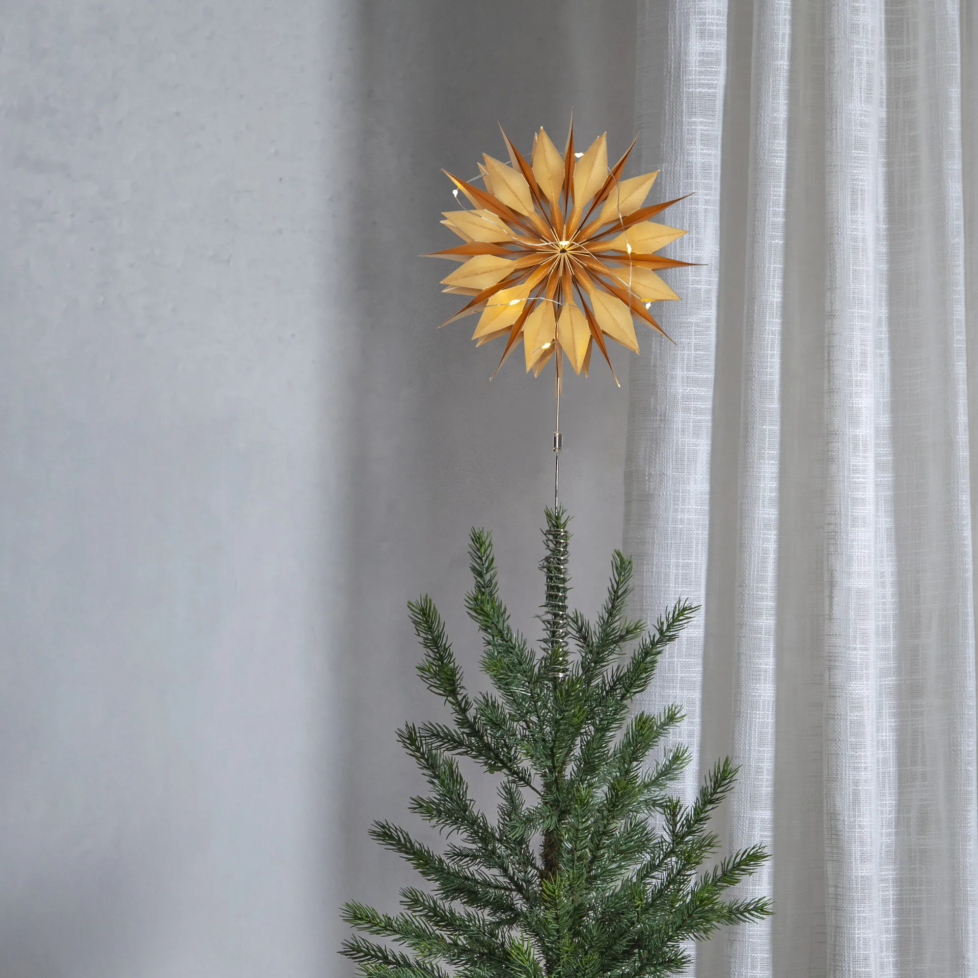 Flinga Spitzenstern 43 cm, Goldfarben Star Trading