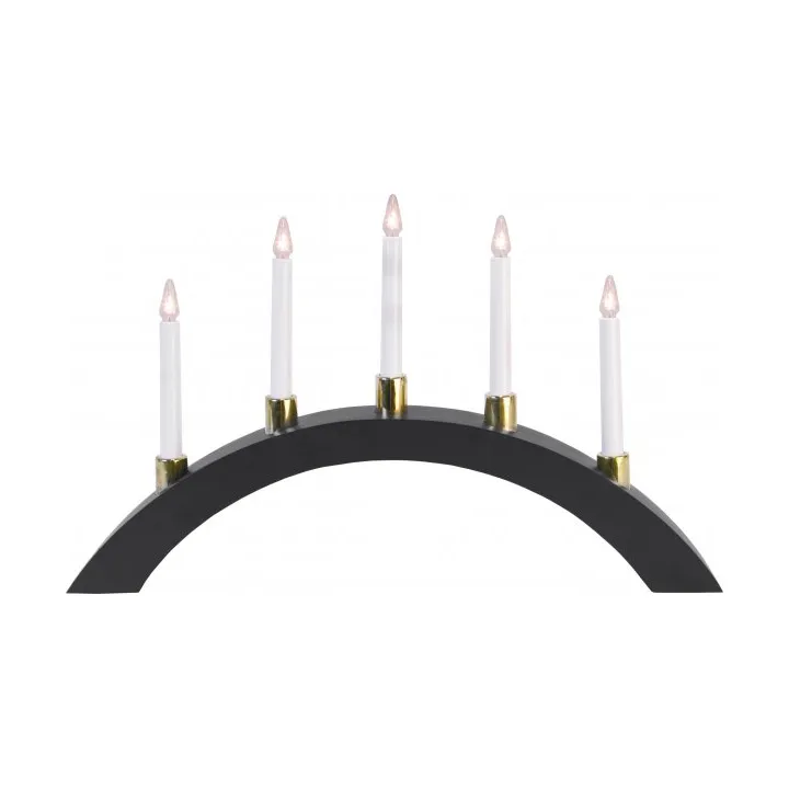 Halla Bow Kerzenhalter 55 cm, Grau Star Trading