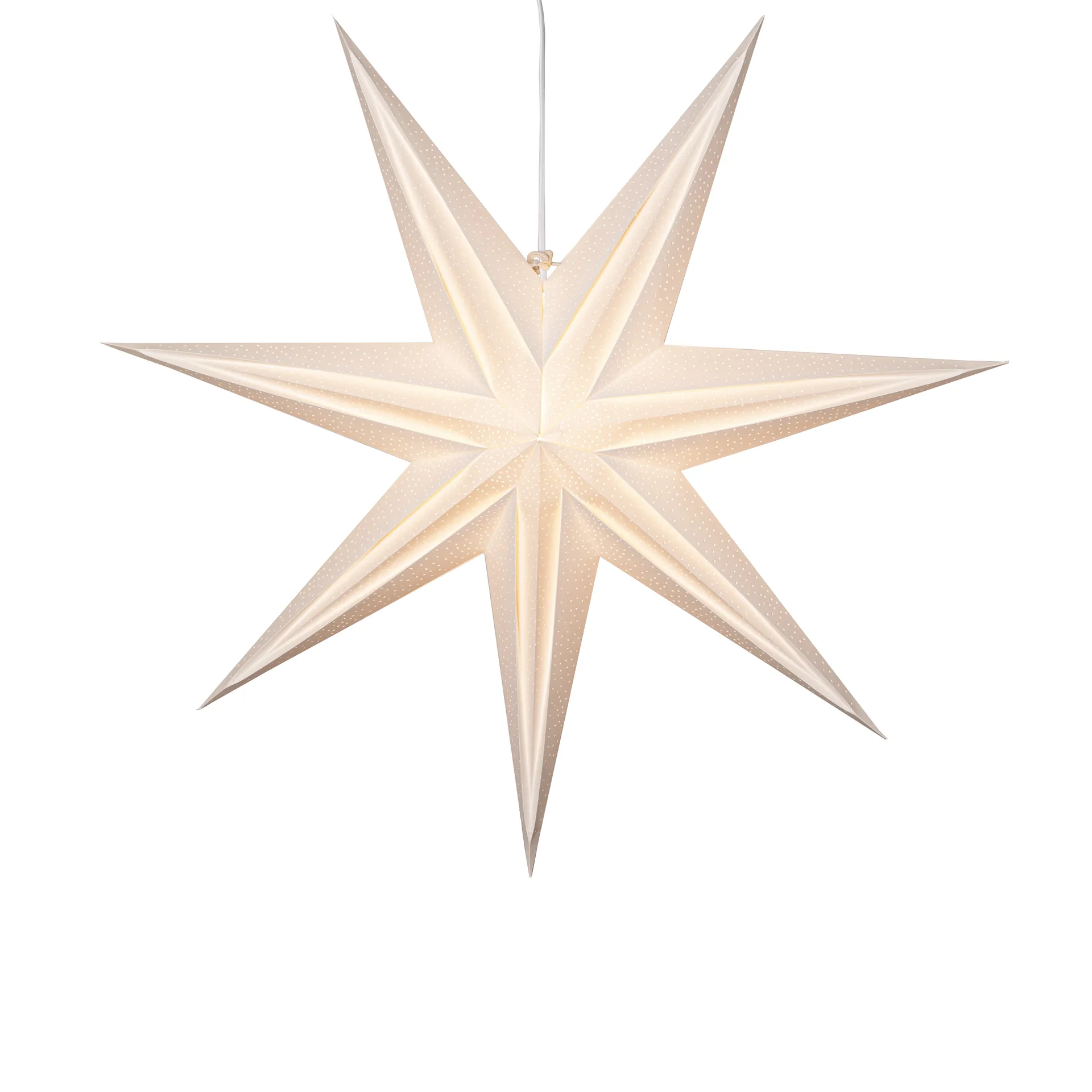 Holly Papierstern 75 cm, Weiß Star Trading
