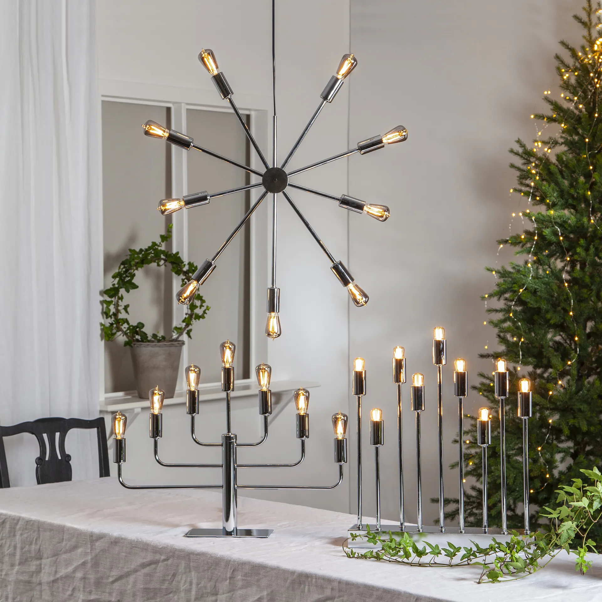 Pix Kerzenhalter, Chrom Star Trading