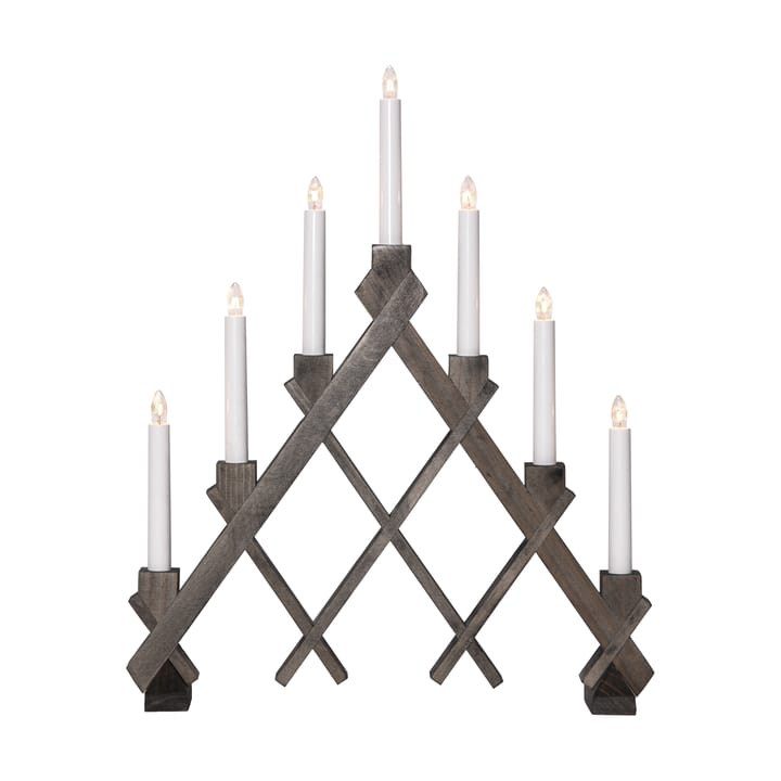 Rut 7 Holzleuchter 43 cm - Braun - Star Trading