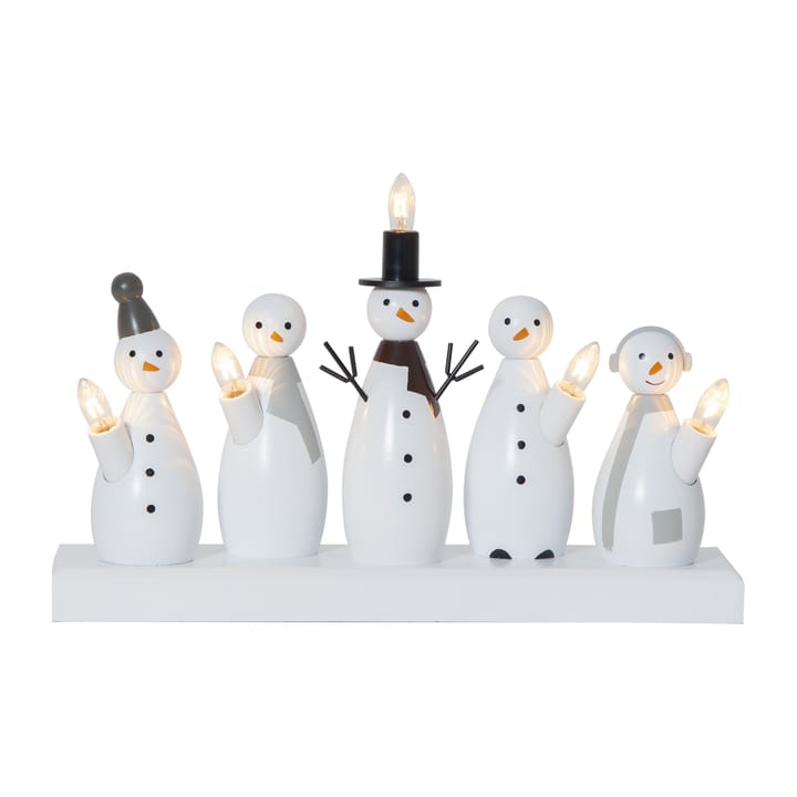 Snowman Adventskerzenhalter - Weiß - Star Trading