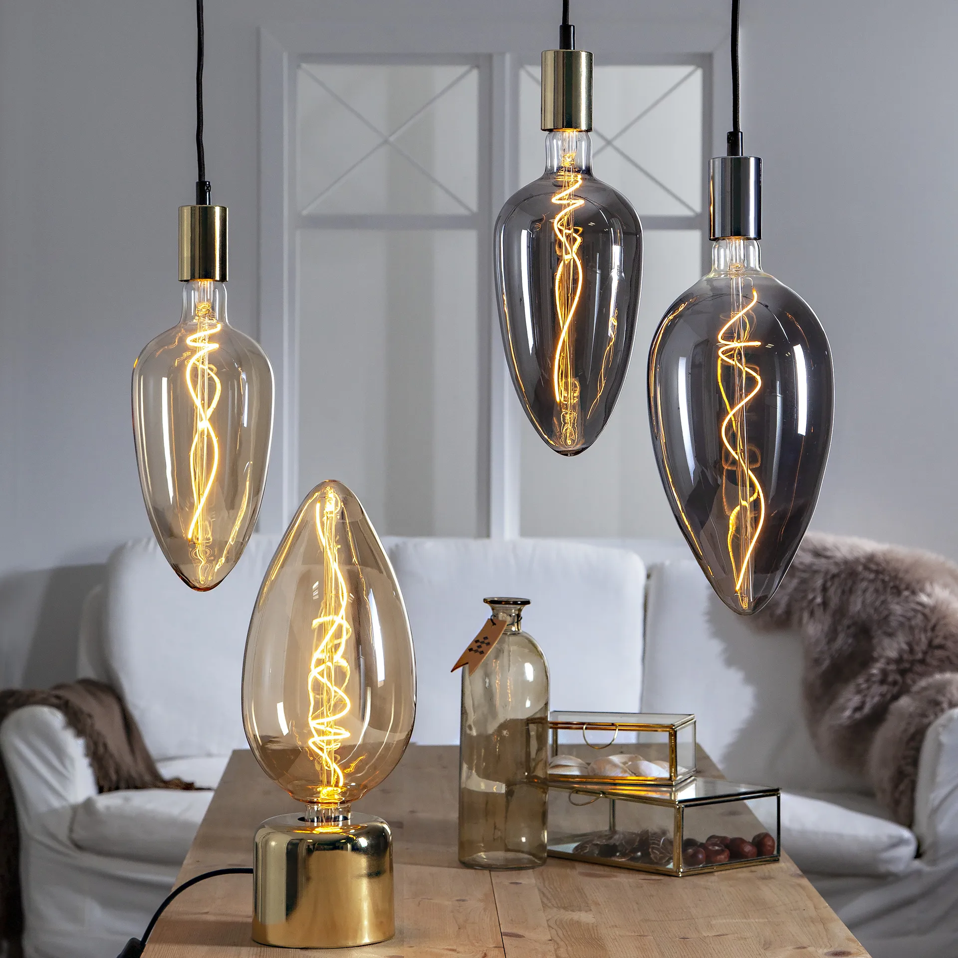 Star Trading E27 Glühbirne, industriell vintage, 33cm, 2200K Star Trading