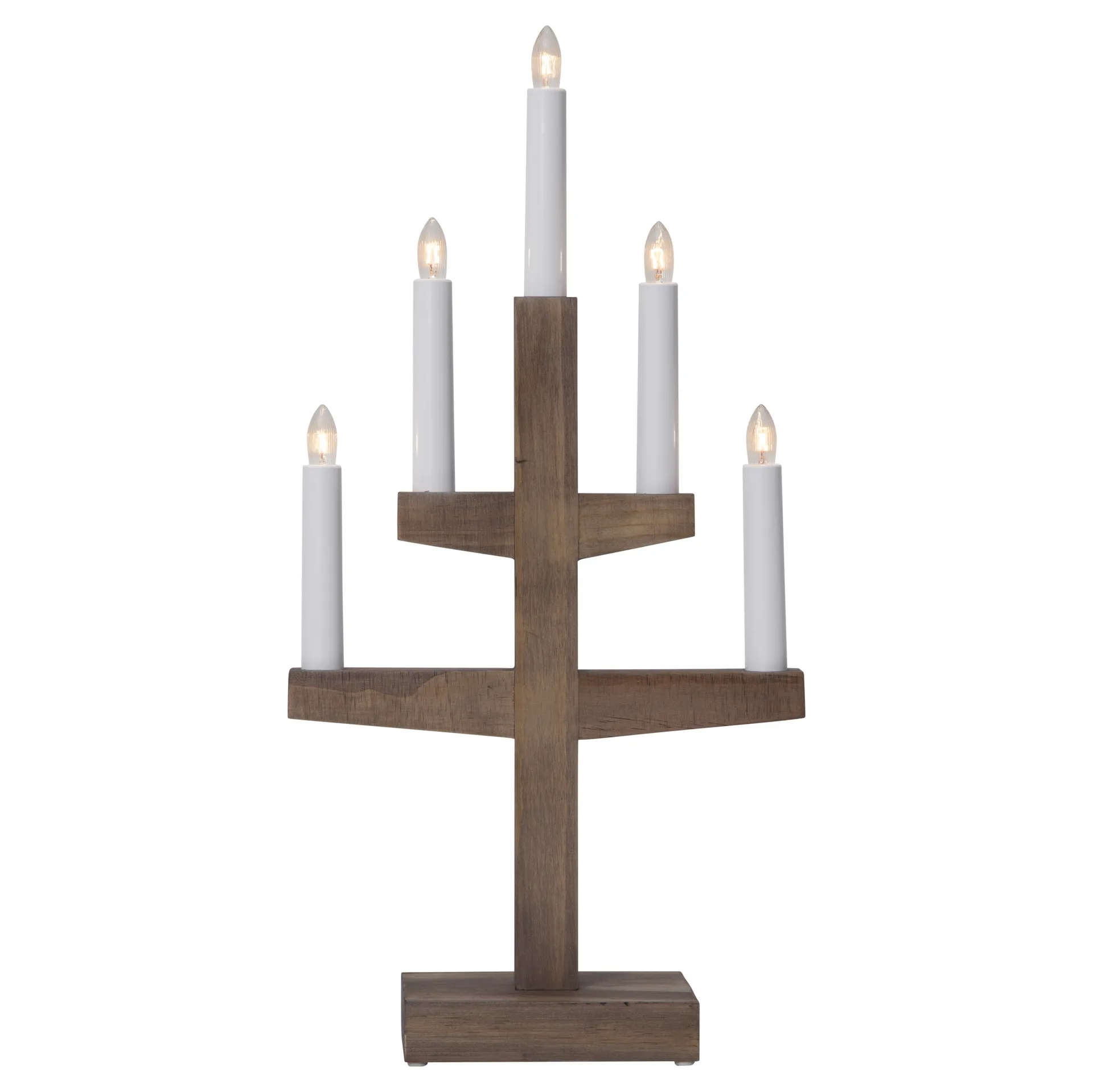 Trapp Adventskerzenhalter 46cm, Braun Star Trading