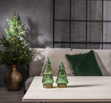 Verde Glasdekoration LED 20 cm - Grün - Star Trading