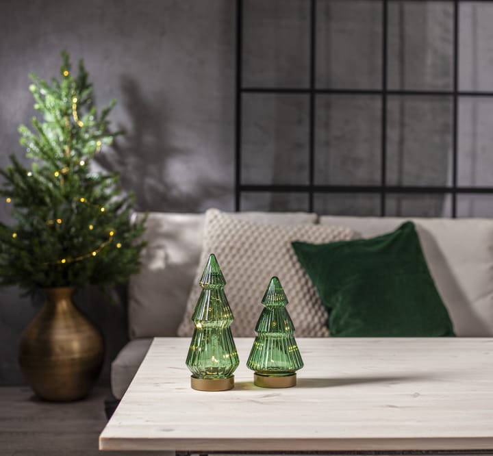 Verde Glasdekoration LED 20 cm, Grün Star Trading