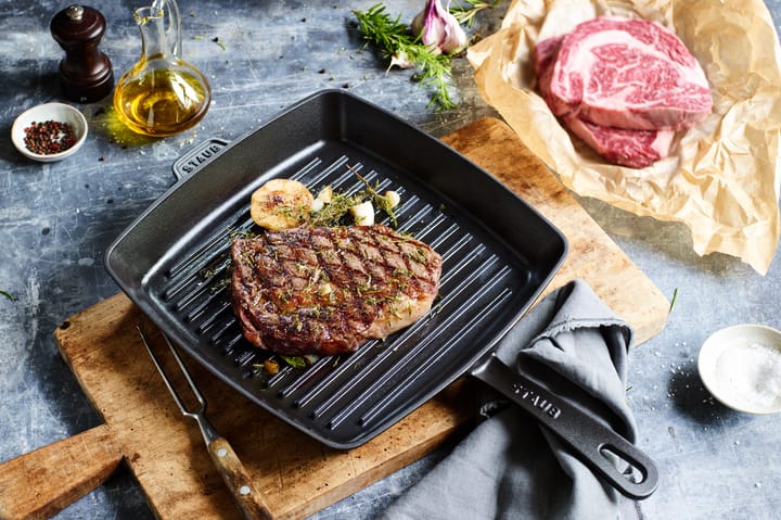 Staub American Grillpfanne Gusseisen, 26x26 cm STAUB
