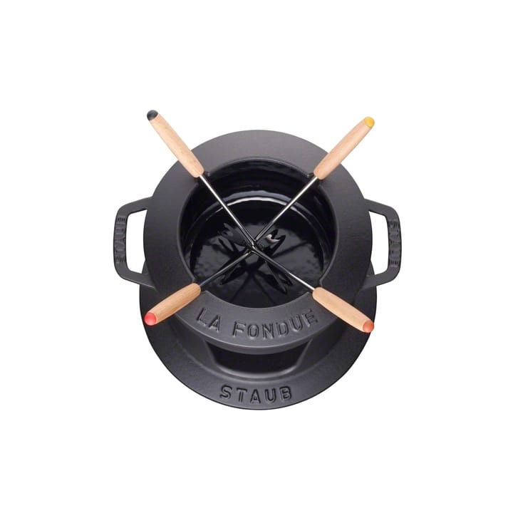 Staub Fondueset 1,1 l - Schwarz - STAUB