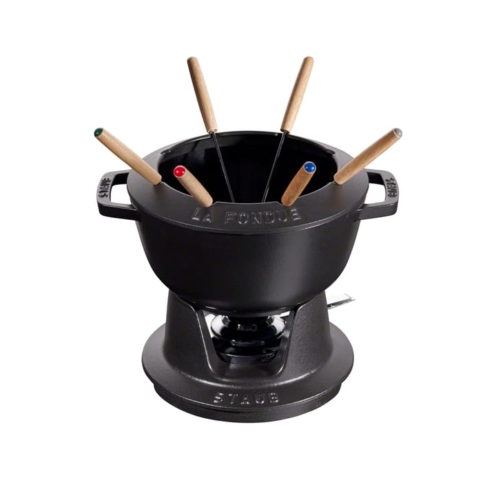 Staub Fondueset 2,35 l - Schwarz - STAUB