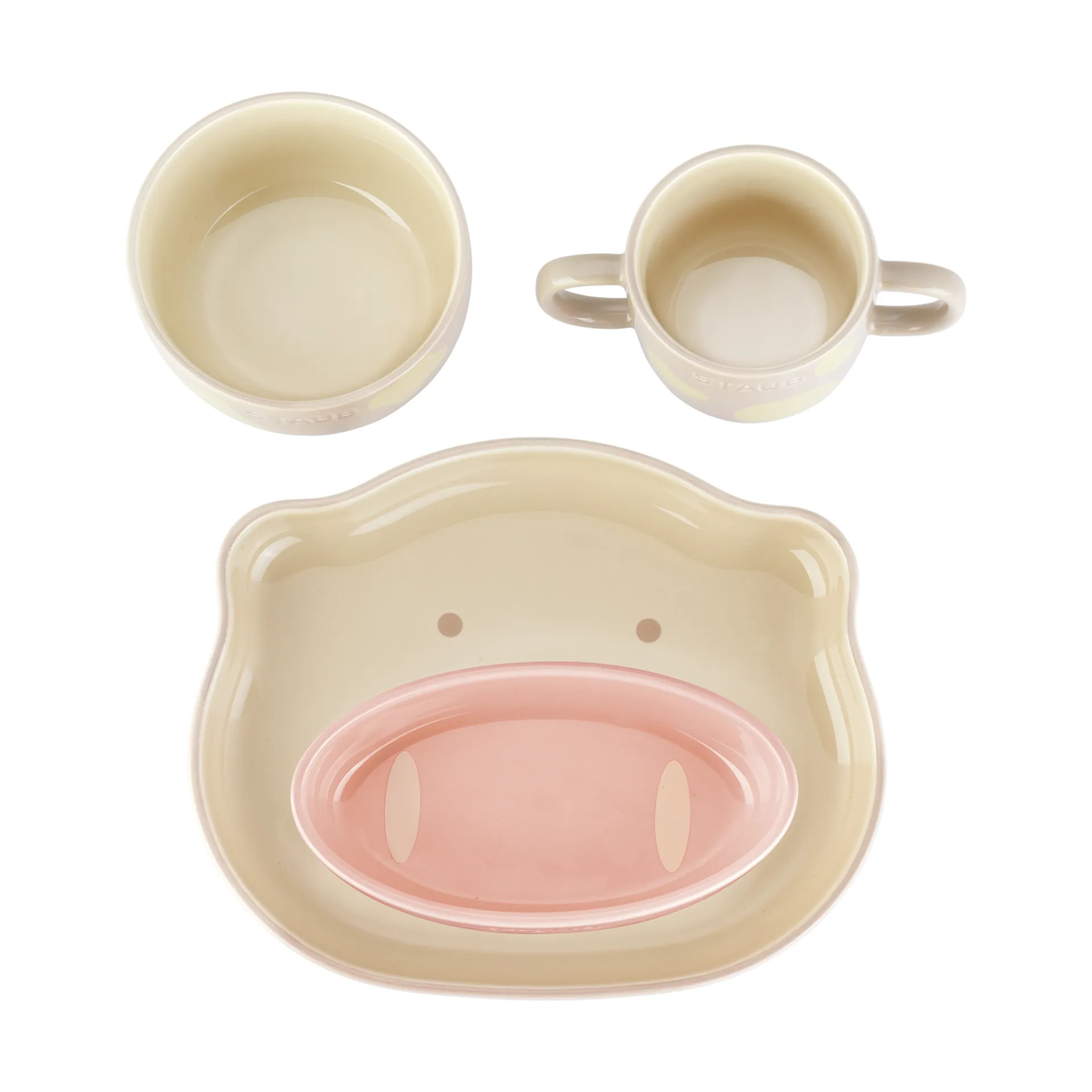 Staub Kindergeschirr 4 Teile, Beige STAUB