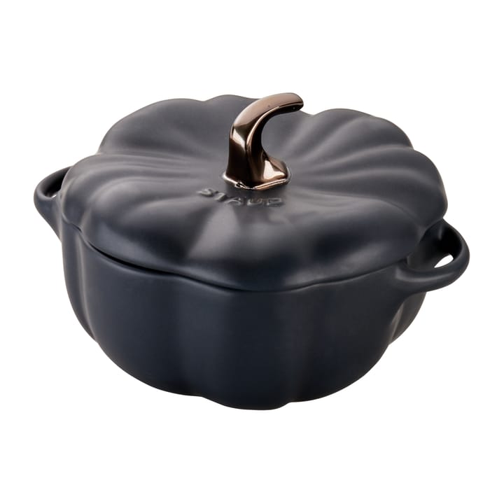 Staub Kürbistopf aus Steingut schwarz - 0,7 L - STAUB