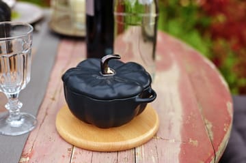 Staub Kürbistopf aus Steingut schwarz - 0,7 L - STAUB