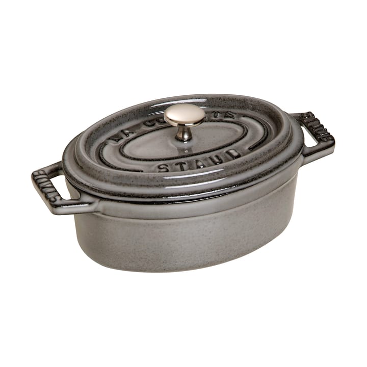 Staub La Cocotte ovaler Mini-Topf Gusseisen 0,25 L - Grafitgrau - STAUB