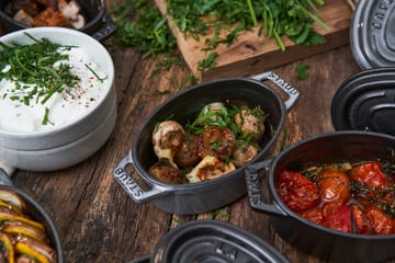 Staub La Cocotte ovaler Mini-Topf Gusseisen 0,25 L - Grafitgrau - STAUB