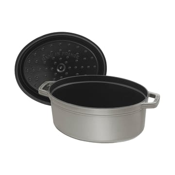 Staub La Cocotte ovaler Topf Gusseisen 1 L - Grafitgrau - STAUB