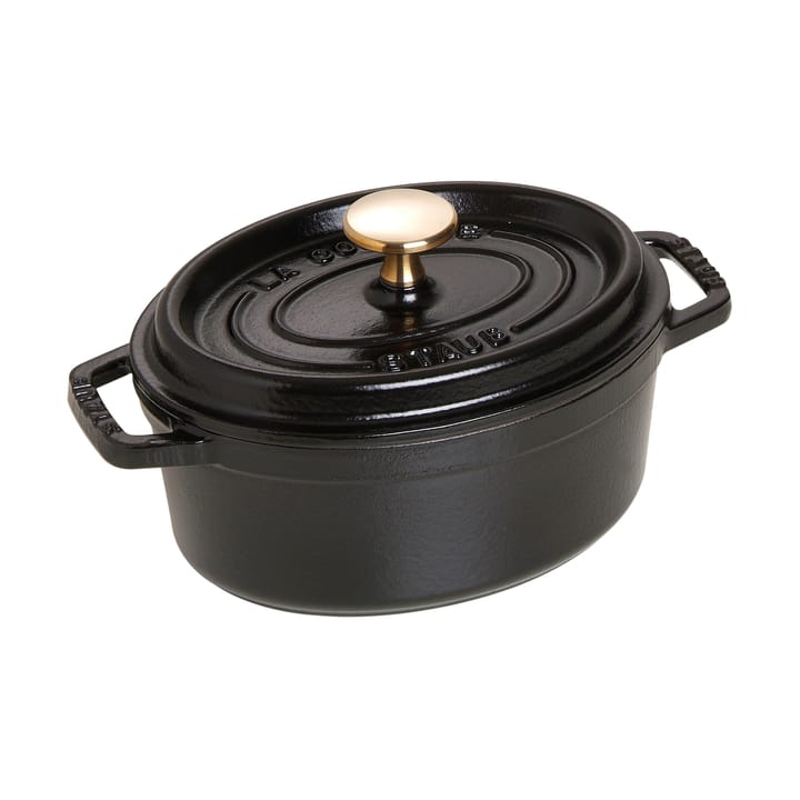 Staub La Cocotte ovaler Topf Gusseisen 1 L - Schwarz - STAUB