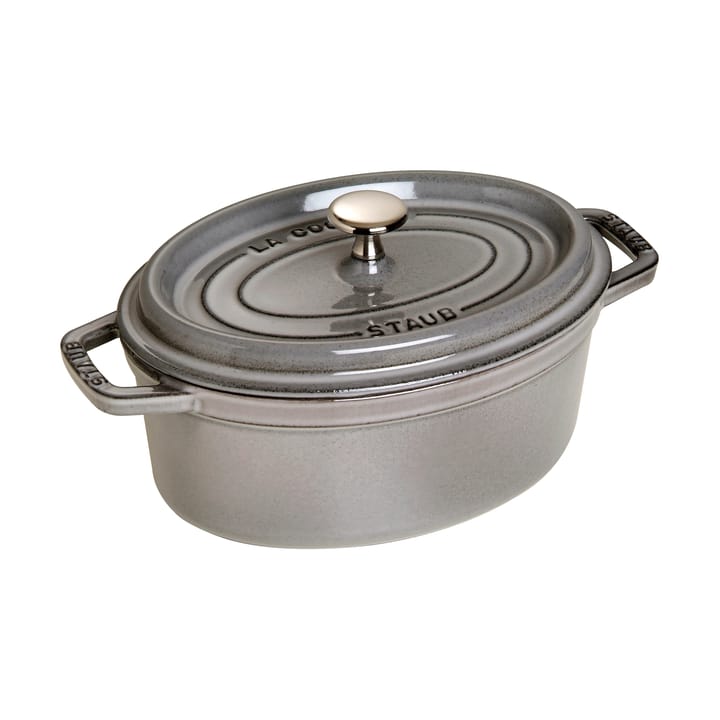 Staub La Cocotte ovaler Topf Gusseisen 2,35 L - Grafitgrau - STAUB