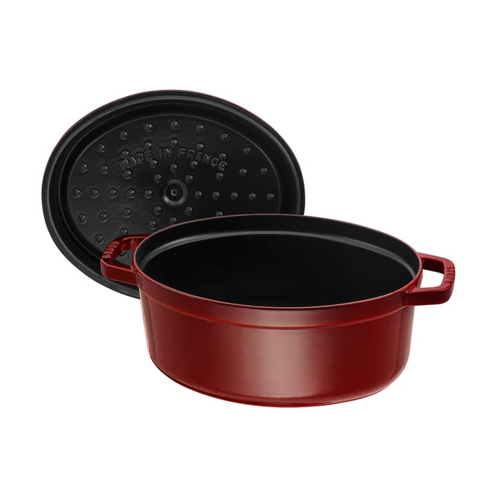 Staub La Cocotte ovaler Topf Gusseisen 5,5 L, Granatrot STAUB