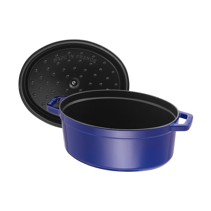 Staub La Cocotte ovaler Topf Gusseisen 6,7 L., Dunkelblau STAUB