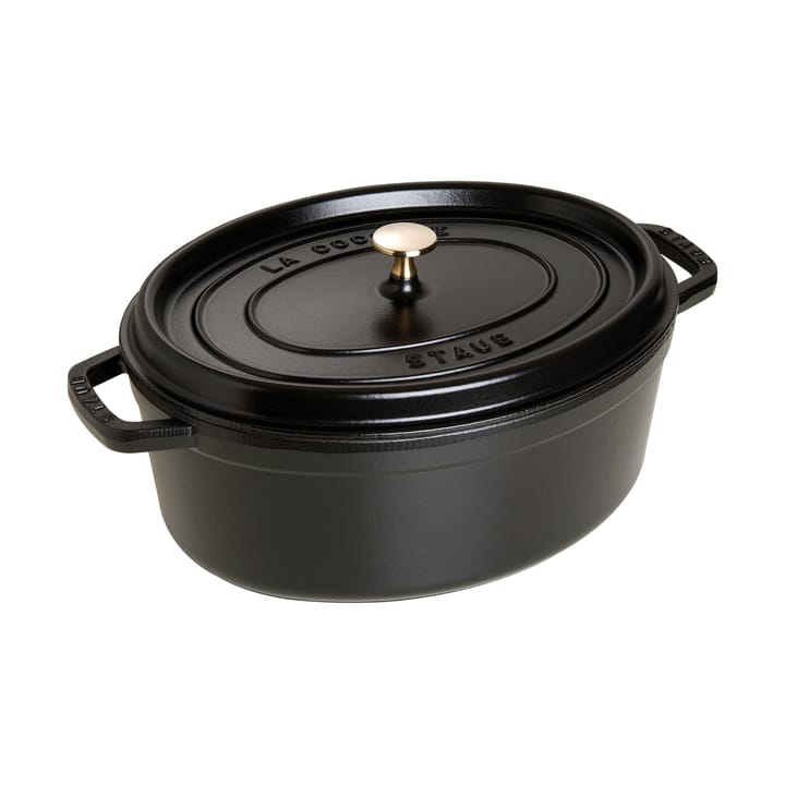 Staub La Cocotte ovaler Topf Gusseisen 6,7 L. - Schwarz - STAUB