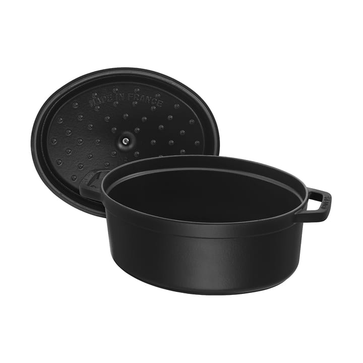 Staub La Cocotte ovaler Topf Gusseisen 6,7 L., Schwarz STAUB