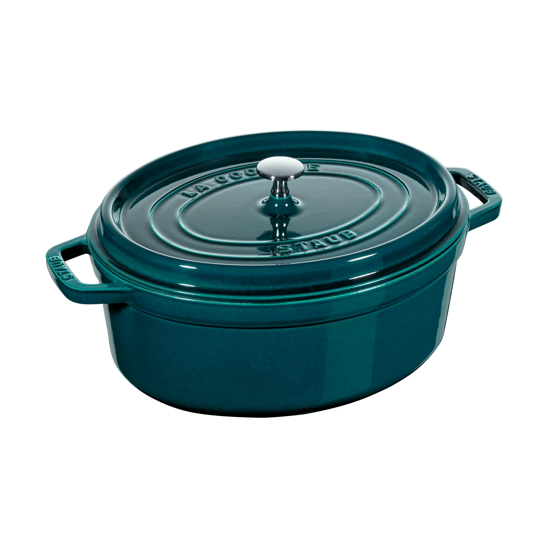 Staub La Cocotte ovaler Topf Gusseisen 8 L, La Mer STAUB
