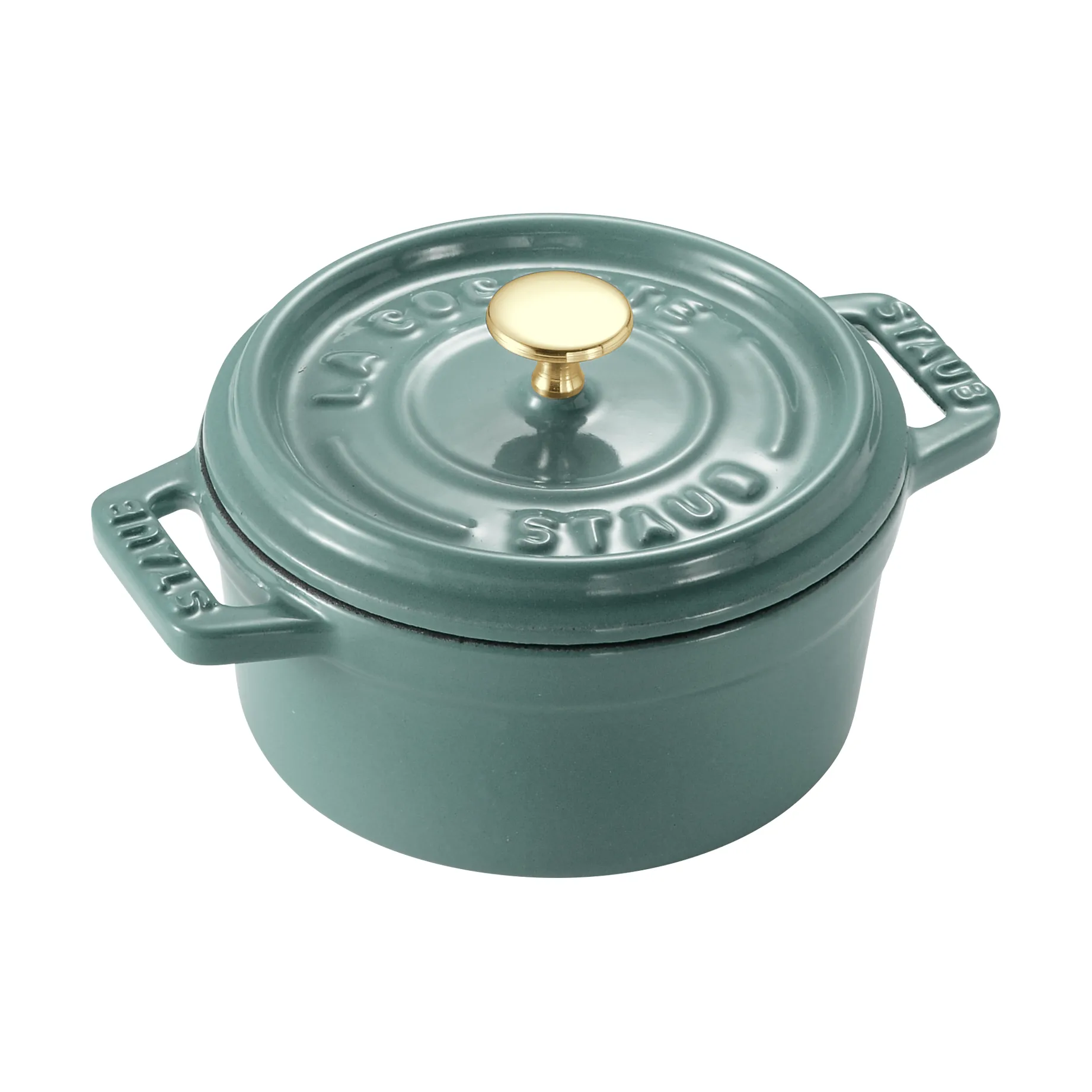 Staub La Cocotte runder Topf Gusseisen 0,25 L, Eukalyptus STAUB
