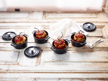 Staub La Cocotte runder Topf Gusseisen 0,25 L - Schwarz - STAUB