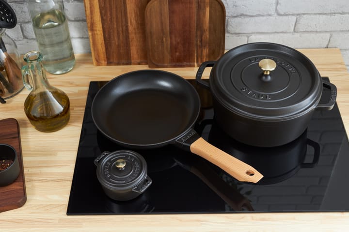 Staub La Cocotte runder Topf Gusseisen 0,25 L, Schwarz STAUB