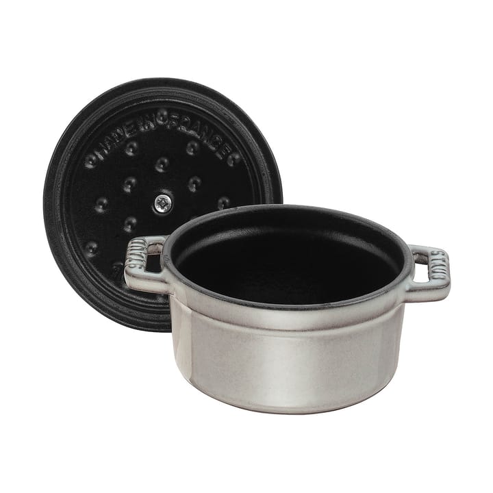 Staub La Cocotte runder Topf Gusseisen 0,4 L, Grafitgrau STAUB