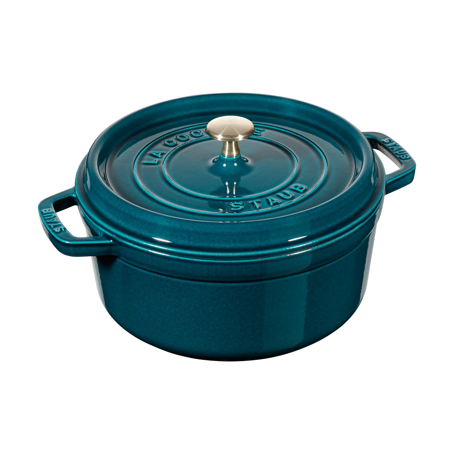 Staub La Cocotte runder Topf Gusseisen 2,2 L, La Mer STAUB