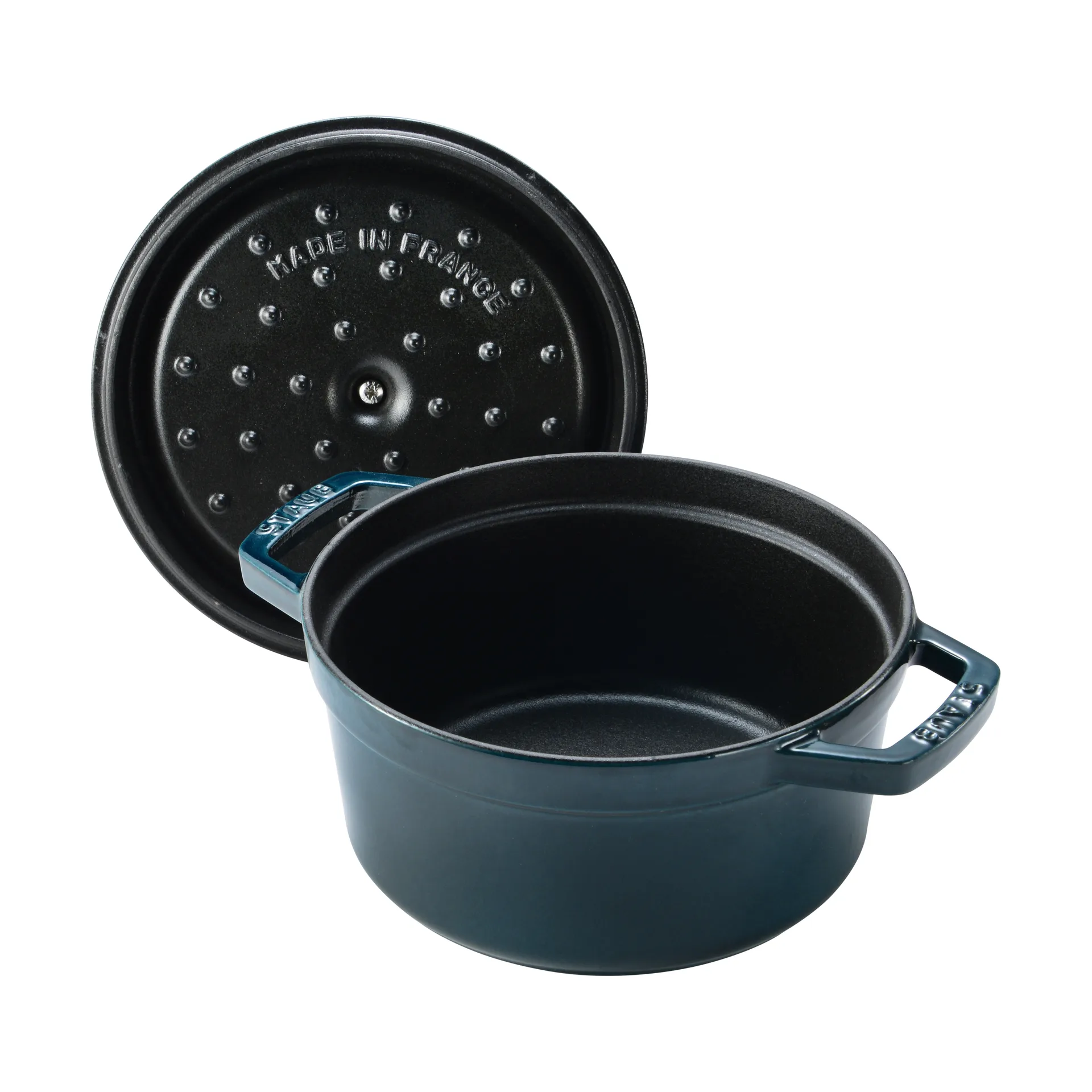 Staub La Cocotte runder Topf Gusseisen 2,2 L, La Mer STAUB