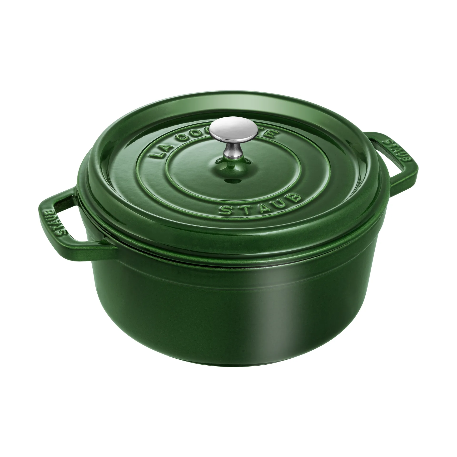 Staub La Cocotte runder Topf Gusseisen 3,8 L, Basilikumgrün STAUB