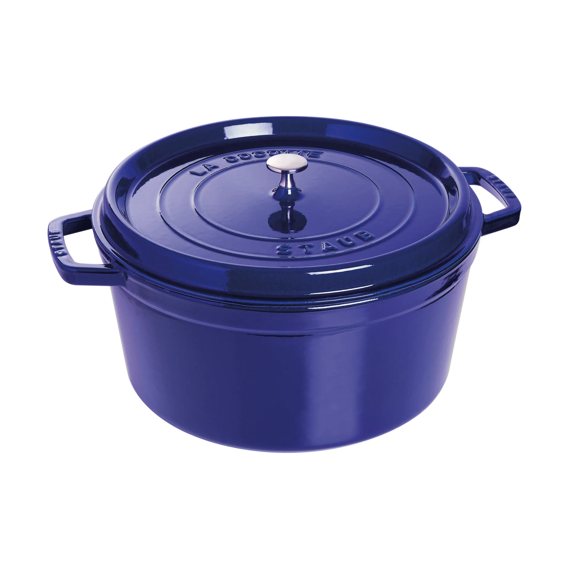 Staub La Cocotte runder Topf Gusseisen 8,4 L, Dunkelblau STAUB