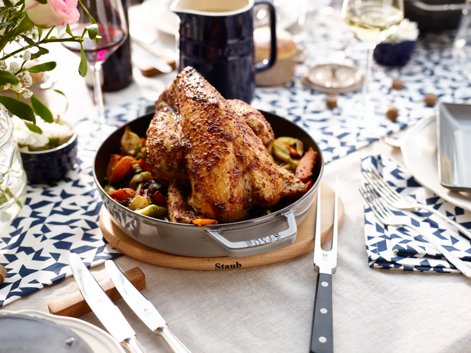 Staub magnetischer Topfuntersetzer oval Buche, 15 cm STAUB