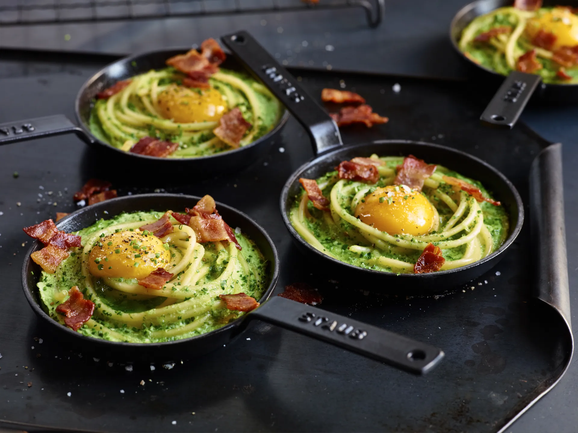 Staub Mini Pfanne Gusseisen 0,15 L, Schwarz STAUB