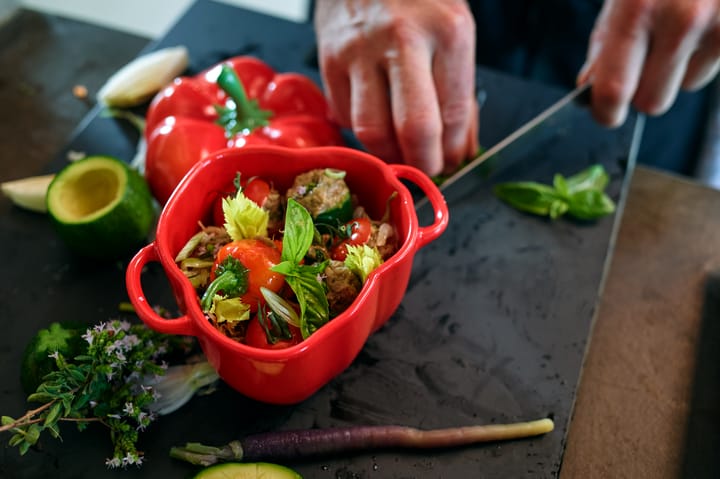 Staub Mini-Topf Paprika 0,47 L, Orange-rot STAUB