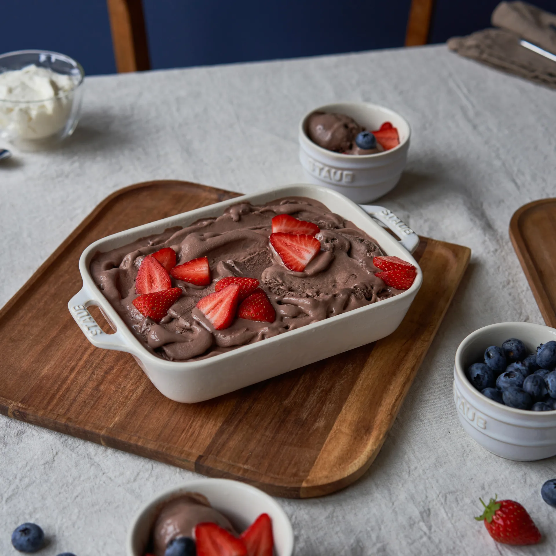 Staub Ofenform 3 Teile, Ivory white STAUB