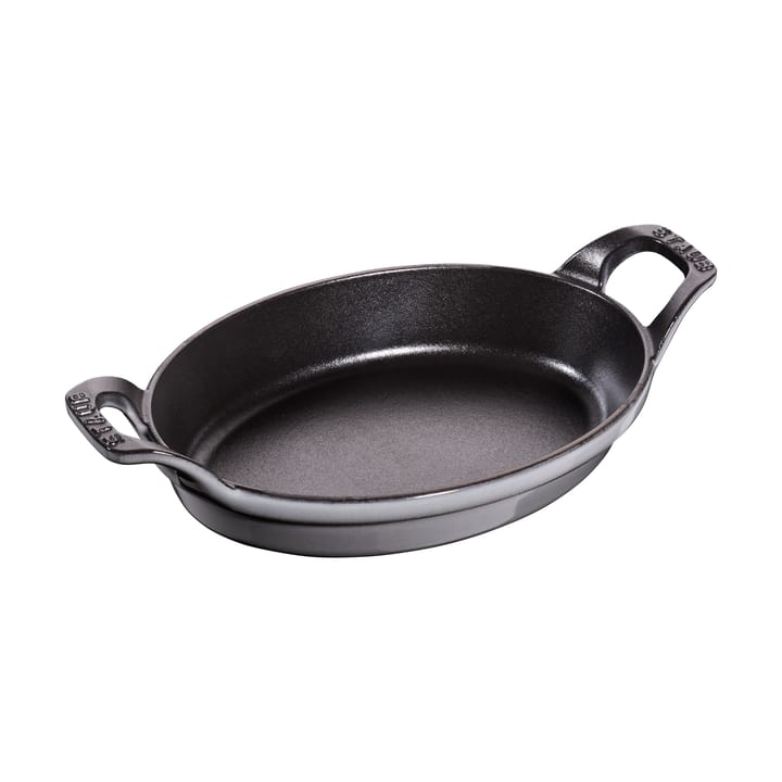 Staub ovaler Gusseisen-Backform 21 cm - Grafitgrau - STAUB