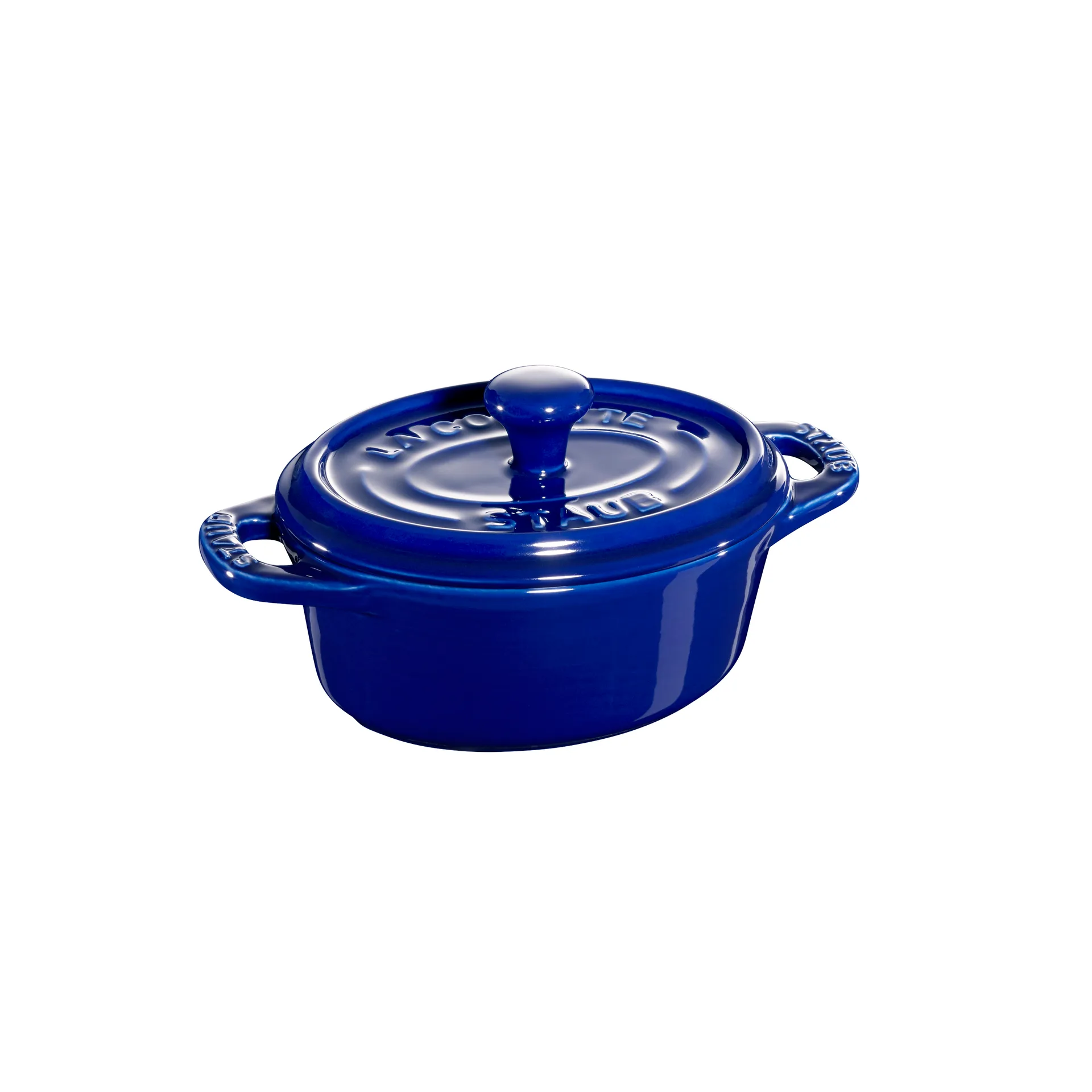 Staub ovaler Minitopf 0,2 l, Blau STAUB