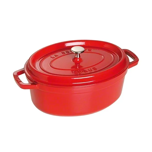 Staub ovaler Topf aus Gusseisen 4,2 l, Rot STAUB