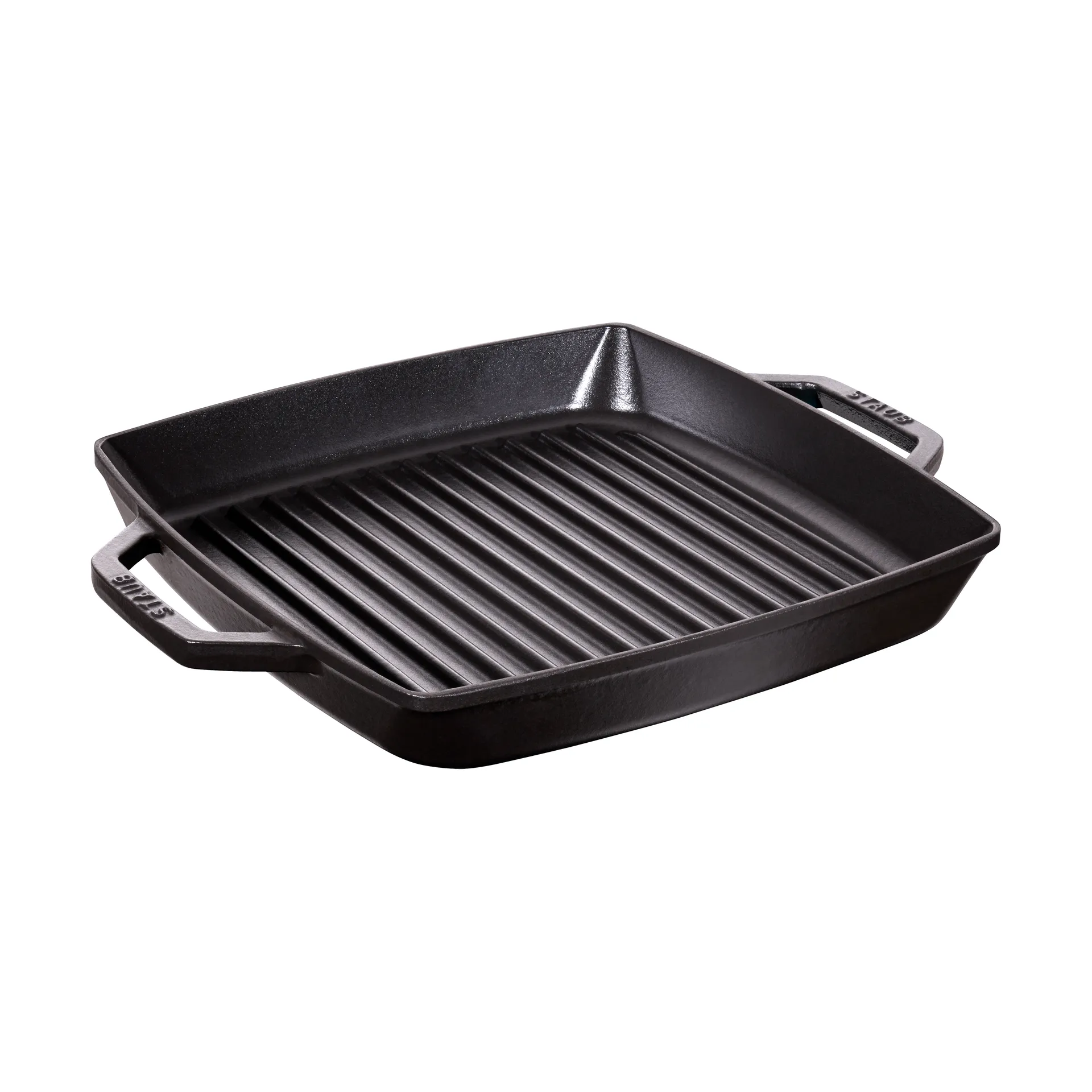 Staub Pure Grillpfanne Gusseisen quadratisch schwarz, 28 cm STAUB