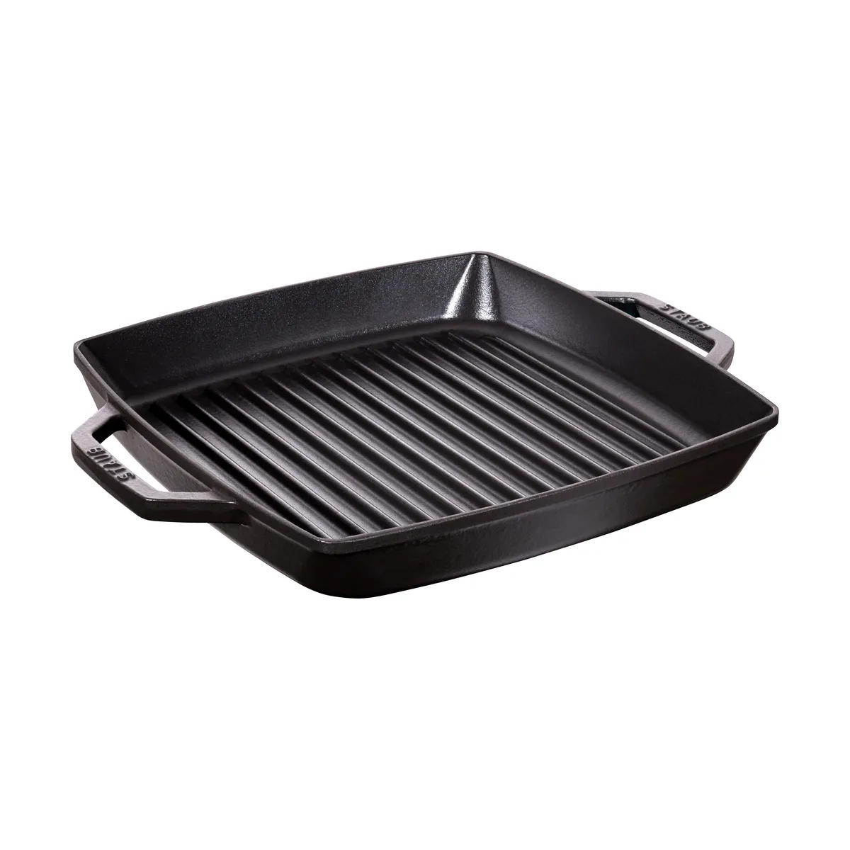 STAUB Staub Pure Grillpfanne Gusseisen quadratisch schwarz 28 cm
