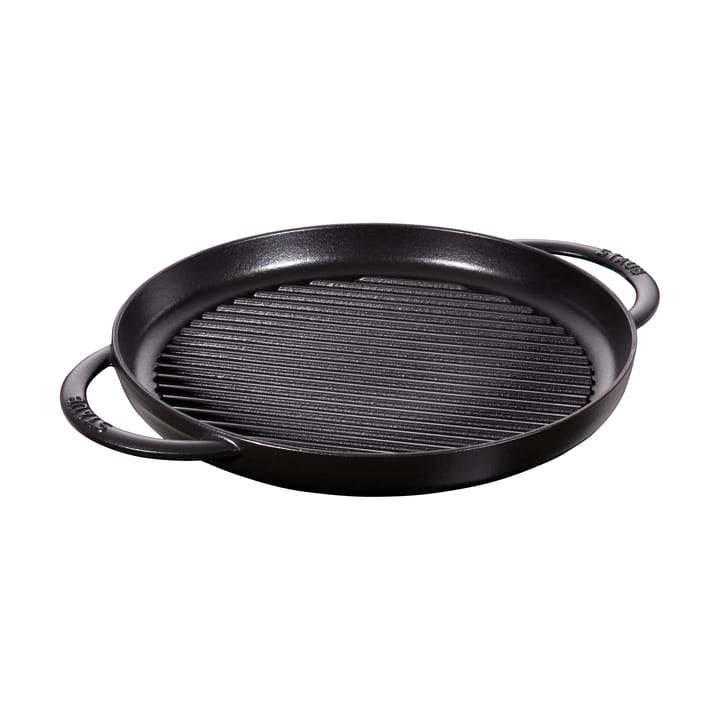 Staub Pure Grillpfanne Gusseisen rund schwarz - Ø30 cm - STAUB