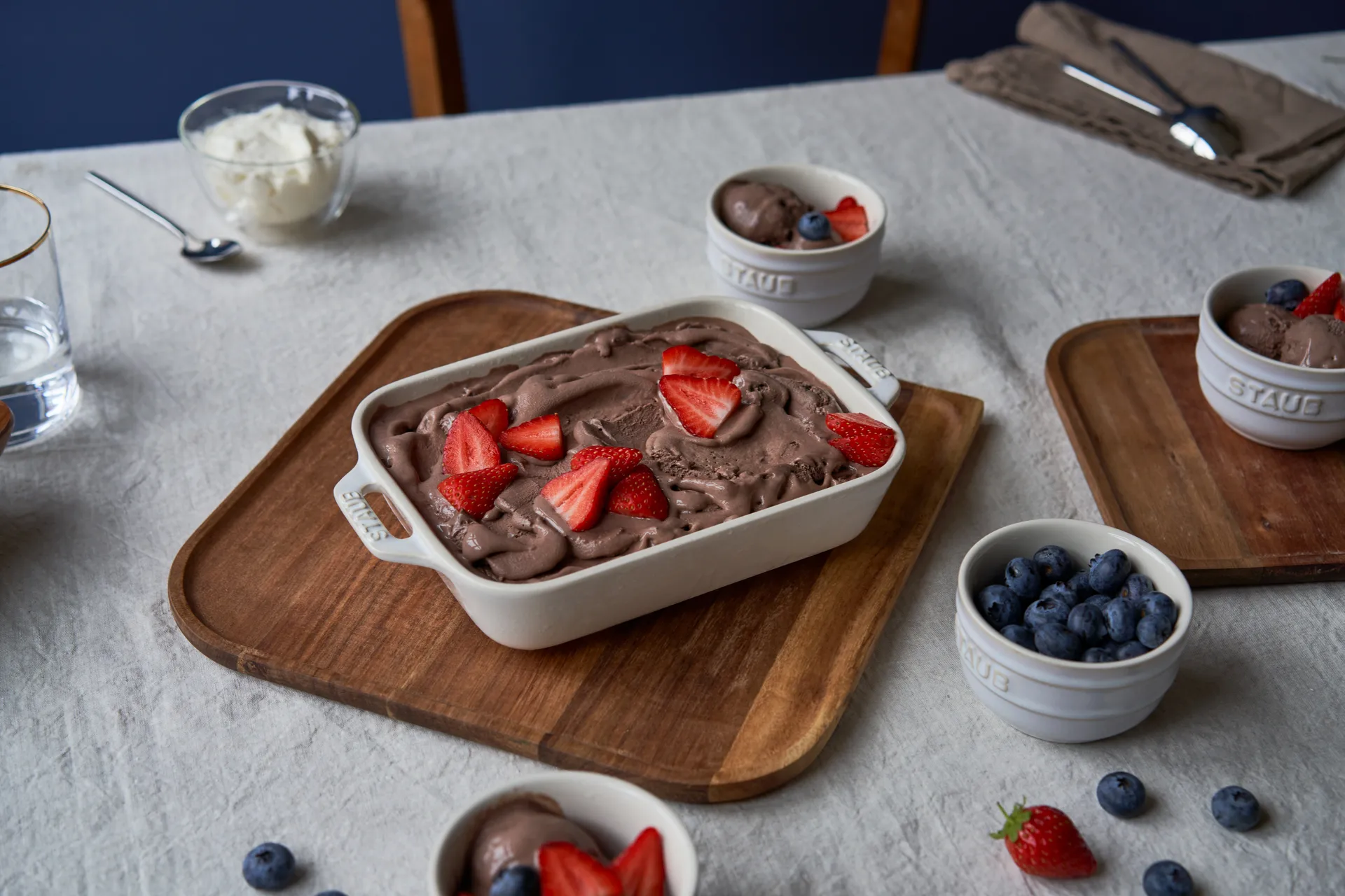 Staub rechteckige Ofenform 20 x 16cm, Weiß STAUB