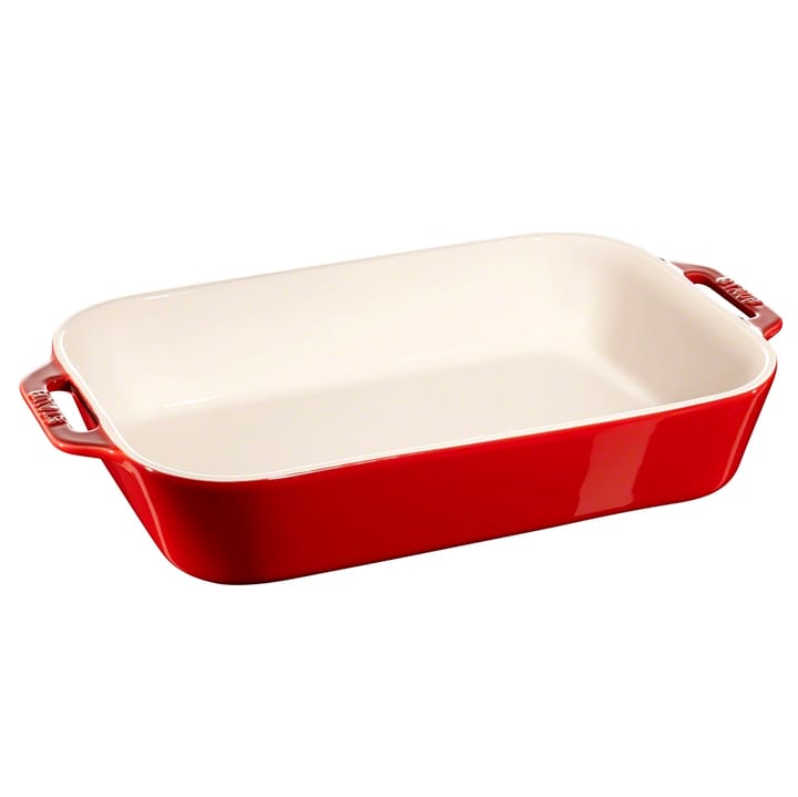 Staub rechteckige Ofenform 34  x  24cm - Rot - STAUB