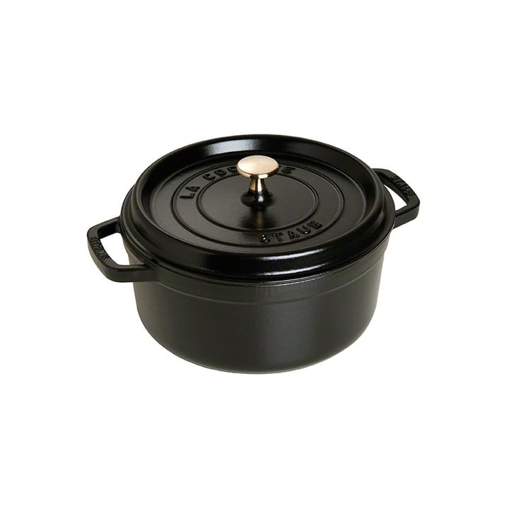 Staub runder Topf aus Gusseisen 3,8 l - Schwarz - STAUB