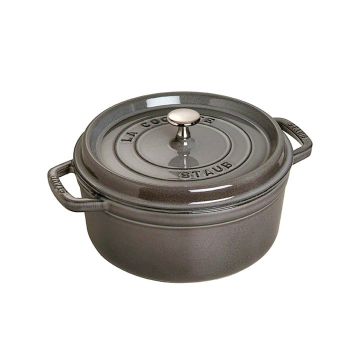 Staub runder Topf aus Gusseisen 5,2 l - Grau - STAUB