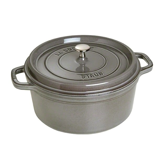 Staub runder Topf aus Gusseisen 6,7 l - Grau - STAUB