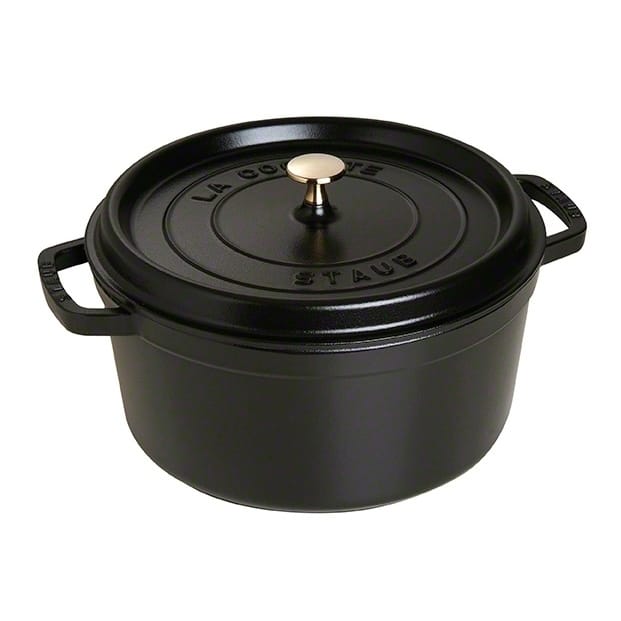 Staub runder Topf aus Gusseisen 6,7 l - Schwarz - STAUB